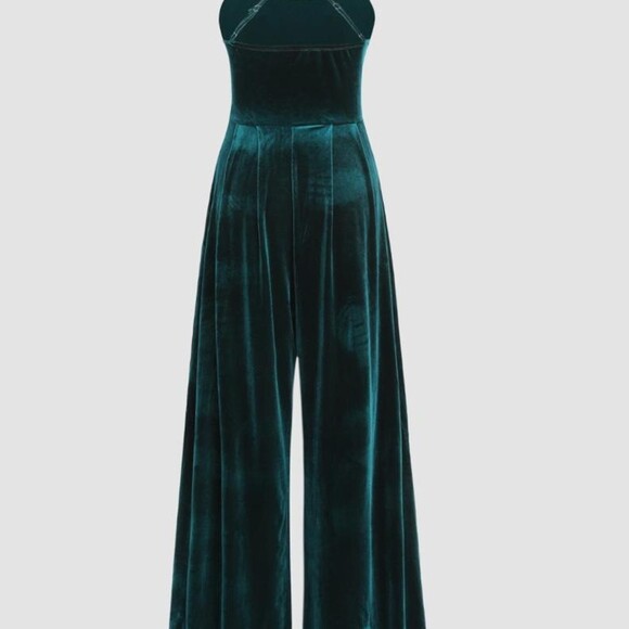 Cider Green Velvet Maxi Dress 7700 - Picture 2 of 8